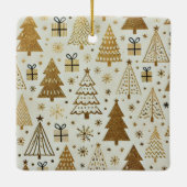 Modern We Love You Oma Zwart en Goud Keramisch Ornament (Achterkant)