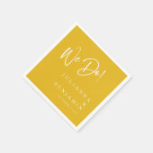 Modern we maken een elegante, aangepaste saffron g servet (Hoek)