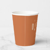Modern we maken Elegant Aangepast bruiloft verbran Papieren Bekers (Rechts)