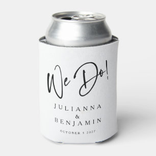 Modern we maken Elegant Custom Black White Wedding Blikjeskoeler