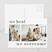 Modern we noemen we kerstfeestelijke foto briefkaart (Voorkant / Achterkant)