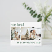 Modern we noemen we kerstfeestelijke foto briefkaart (Staand voorkant)