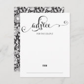 Modern We schrijven Kaart voor advies over het huw (Voorkant / Achterkant)