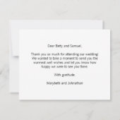 Modern we schrijven voor een script bruiloft Harte Kaart (Achterkant)