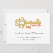 Modern We verhuisden sleutel verplaatsen Aankondiging (Voorkant)