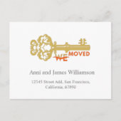 Modern We verhuisden sleutel verplaatsen Feestdagenkaart (Voorkant)