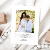 Modern We verwachten 2 foto zwangerschap Aankondiging