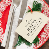 Modern we wensen u Prettige feestdagen Rubberstempel