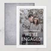 Modern we zijn bezig met de aankondiging van het V (Voorkant / Achterkant)