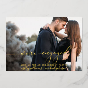 Modern we zijn een partij voor fotoservice folie uitnodiging