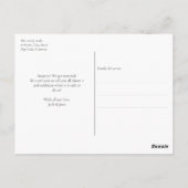 Modern We zijn getrouwd eenvoudige verrassing Foto Briefkaart (Achterkant)