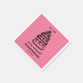 Modern We zijn getrouwd gepersonaliseerde bruiloft Servet (Hoek)