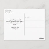 Modern We zijn getrouwd verrassing aankondiging Fo Briefkaart (Achterkant)