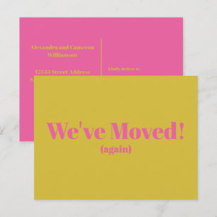 Modern We Zijn Verhuisd Nieuw Thuis Verhuizing G Briefkaart