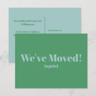 Modern We Zijn Verhuisd Nieuw Thuis Verhuizing G Briefkaart