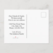Modern We Zijn Verhuisd Script Nieuwe Adreswijzigi Aankondigingskaart (Achterkant)