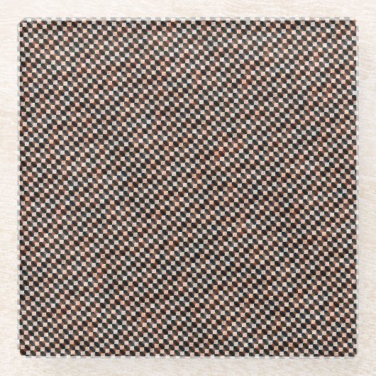 Modern weave abstract geometric pattern 1277 glazen onderzetter (Voorkant)
