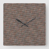 Modern weave abstract geometric pattern  1277 vierkante klok (Voorkant)