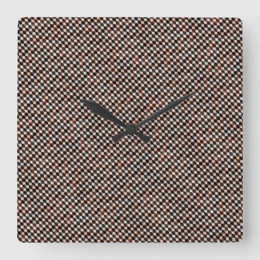 Modern weave abstract geometric pattern  1277 vierkante klok (Voorkant)