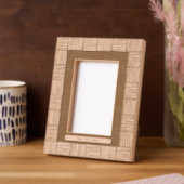 Modern Weave Pattern met tekst Gegraveerde Lijstjes (Links)