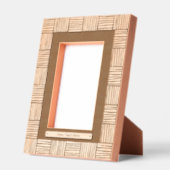 Modern Weave Pattern met tekst Gegraveerde Lijstjes (Links)