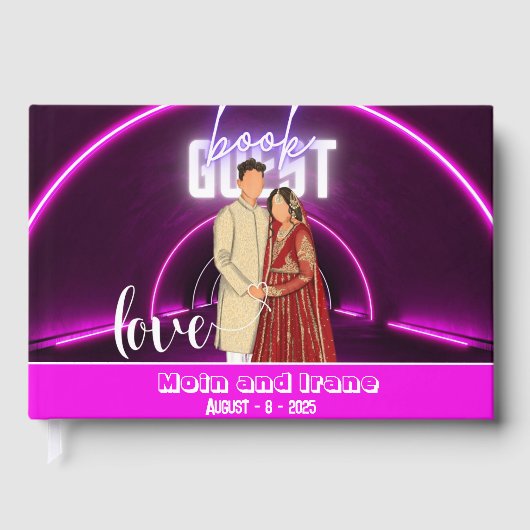 Modern Weddenschap Gastenboek (Voorkant)