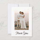 Modern Weddenschap Monogram Bedankt 4 Foto Collage (Voorkant)