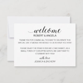 Modern Weddenschap Welkomstcadeau-tas met opnamen