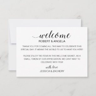Modern Weddenschap Welkomstcadeau-tas met opnamen