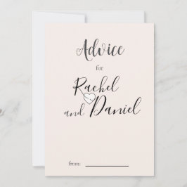 Modern Wedding Advieskaart