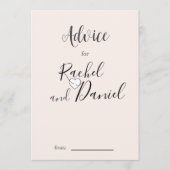 Modern Wedding Advieskaart (Voorkant)