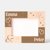 Modern Wedding Anniversary Unique love Keepsake  Gegraveerde Lijstjes (Voorkant)