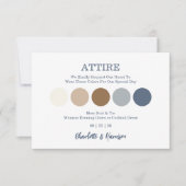 Modern Wedding Attire Dress Code Enclosure Card (Voorkant)
