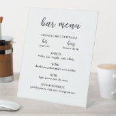 Modern Wedding Bar Reclamebord Met Voetstuk (Insitu)