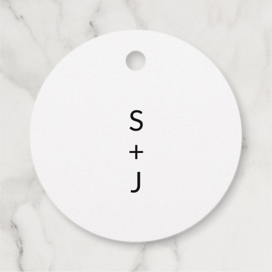 Modern Wedding Bedankjes Labels (Achterkant)