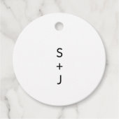 Modern Wedding Bedankjes Labels (Voorkant)