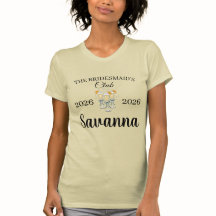 Modern Wedding Bells Bridal Shower T-Shirt 