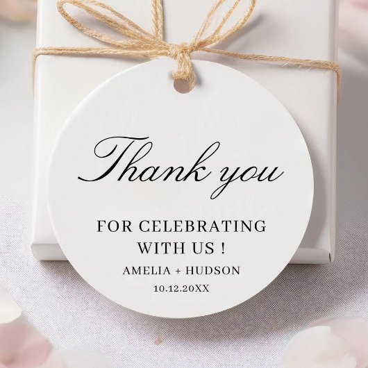Modern Wedding Bridal Shower Baby Shower Thank You Bedankjes Labels