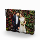 Modern Wedding Bride en Groom Photo Block Fotoblokken (Rechts)