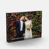 Modern Wedding Bride en Groom Photo Block Fotoblokken (Links)