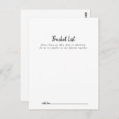 Modern Wedding Bucket List Kaarten (Voorkant / Achterkant)