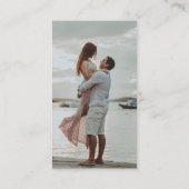 Modern Wedding Capture de liefde QR Code Enclosure Informatiekaartje (Achterkant)