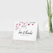 Modern Wedding Cherry Blossom Liefde en Bedankt (Voorkant)