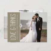 MODERN WEDDING DANK U POSTKAART (Voorkant / Achterkant)