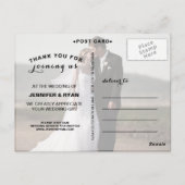 MODERN WEDDING DANK U POSTKAART (Achterkant)