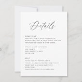Modern Wedding Details Routebeschrijving RSVP Sjab Kaart (Voorkant)