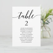 Modern Wedding Dinner Guest Setting Grafiek Kaart (Staand voorkant)