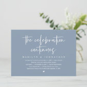 Modern Wedding Elopement het feest gaat verder Kaart (Staand voorkant)