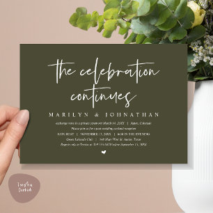 Modern Wedding Elopement het feest gaat verder Kaart