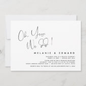 Modern Wedding Elopement, Oh ja, dat deden we Kaart (Voorkant)